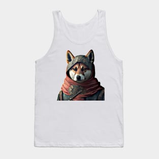 Ninja Samurai Shiba Inu Akita Inu Tank Top